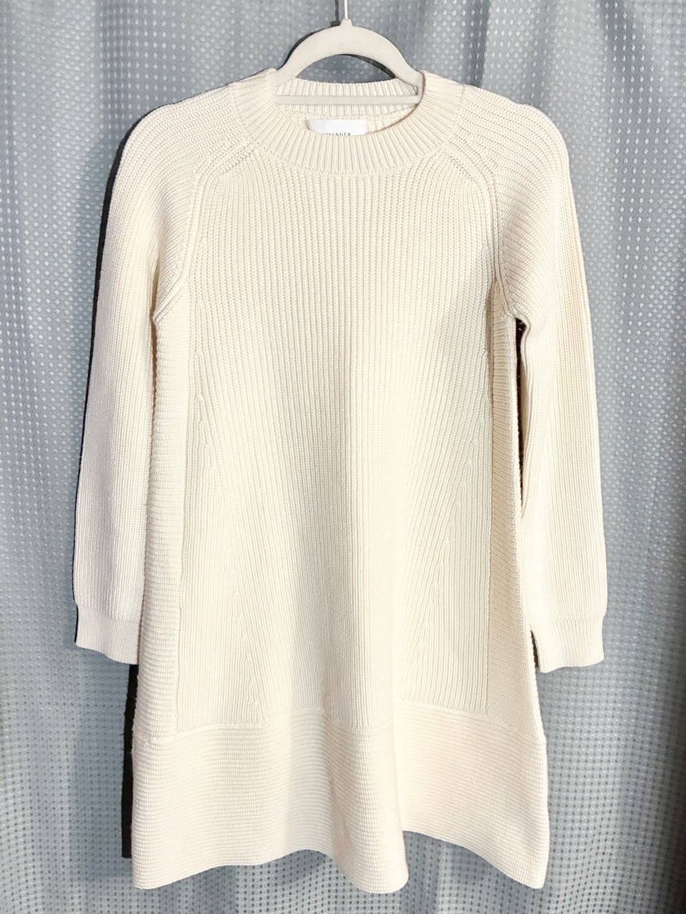 Tuckernuck Pomander Place M Cream Knit Sweater Dress Wardrobe Staple Minimalist